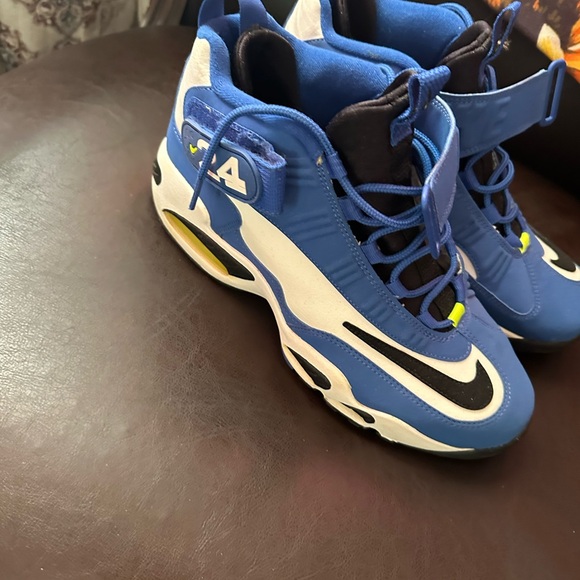 Nike Blue and Black Athletic High-Top Sneakers - Picture 3 of 4